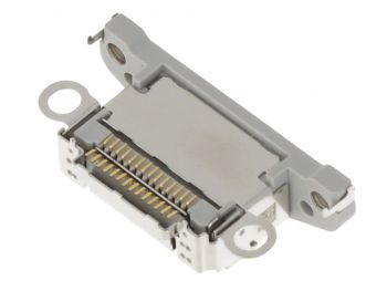 Conector de carga blanco titanio para iPhone 15 Pro / 15 Pro Max